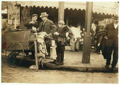 A Typical Errand Boy Minding Another Boy's Business, Boston 1915