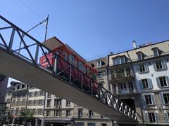 funicular Polybahn in Zurich