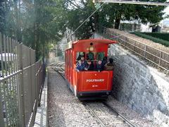 Polybahn funicular in Zurich above Kreuzungsstation