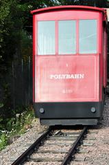 Polybahn funicular in Zürich near ETH Zürich Polyterasse hill station