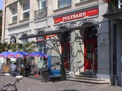 Entrance to the lower station of the Polybahn funicular in Zürich