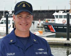 Chief Petty Officer Jeffrey Charlot portrait at Coast Guard Station Curtis Bay