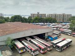 Buses parked at TSRTC depot during strike