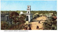 Historical view of MG Road in Secunderabad/Hyderabad c. 1905