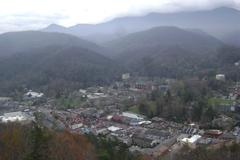 Panoramic view of Gatlinburg, Tennessee