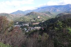 Gatlinburg, Tennessee skyline from Gatlinburg Bypass