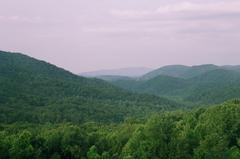 View of a scenic valley with distant mountains