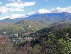 Gatlinburg, Tennessee scenic view from the Gatlinburg Bypass