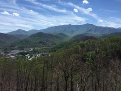 Western portion of Gatlinburg and Mount Le Conte