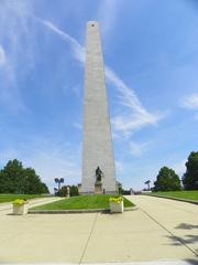 Bunker Hill Monument against a blue sky