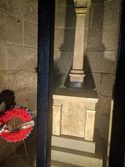 inner view of Bunker Hill Monument showing its base structure