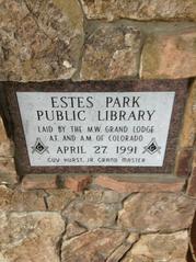 Estes Park Public Library Masonic Cornerstone