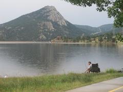 Fisherman at Estes Park, CO