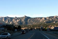 Rocky mountain range under clear blue sky