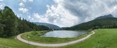 Lago di Andalo in Andalo, Trento, Italy