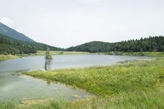 Lago di Andalo in Andalo, Trento, Italy