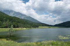 Lago di Andalo in Andalo, Trento, Italy