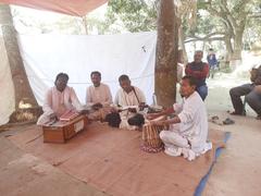 Musical gathering at Shilaidaha Kuthibari, Kushtia