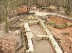 Excavated foundations of Burg Lichtenberg