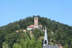 Burg Liebenzell over St. Lioba in Bad Liebenzell