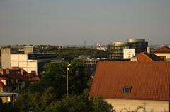 view towards former industrial zone in Prague-Jinonice