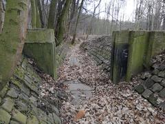 Dry Jinonický stream near Novoveská street in Prague