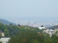 View of central Prague from Vidoule hill