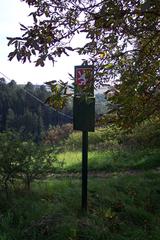 Sign of Nový Mlýn natural reservation in Praha, Jinonice