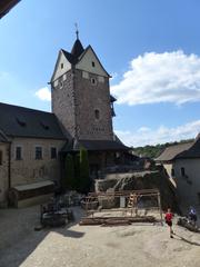 Loket Castle inner courtyard