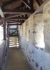 Loket Castle rampart with covered walkway