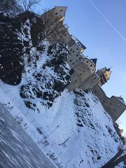 Loket Castle in winter