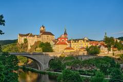 Loket Castle and town, Czech Republic, June 2022