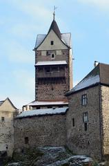 photo of Loket Castle tower, a cultural monument in the Czech Republic