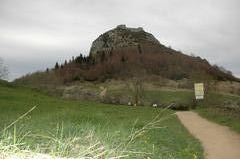 Castell de Montsegur on a hilltop