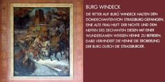 Fresco from the Trinkhalle Baden-Baden depicting Burg Windeck