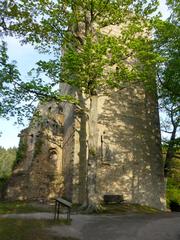 Burg Alt-Windeck with south-east bergfried and eastern palace ruins