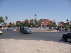 Place de Liberte in Marrakech on a sunny day