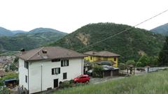 traditional italian houses in a village