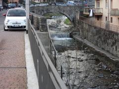 Torrente Vertova flowing through a rocky landscape