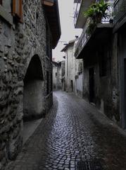 Centro storico in Vertova, Italy