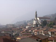 Scenic view of Vertova in Bergamo, Italy