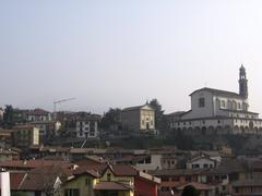 Scenic view of Vertova town in Bergamo, Italy