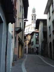 Campanile tower against a clear sky