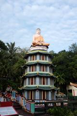 Buddha atop pagoda at Haw Par Villa