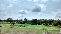 Cloudy sky over the Jaunpur landscape