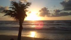 sunrise at Coroa do Meio beach in Aracaju