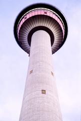 Calgary Tower in Calgary, Alberta on a clear day