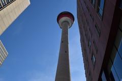 Calgary Tower viewed from Chinatown