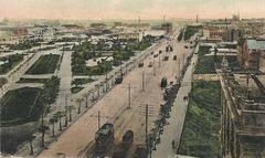 Avenida Paseo Colón in Buenos Aires circa 1905 from Casa Rosada looking south