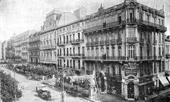 Vista de la avenida de Mayo y la calle Perú en Buenos Aires en 1910